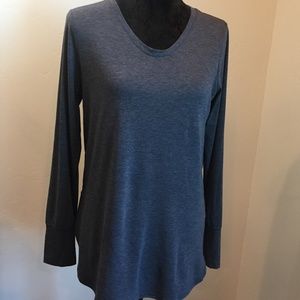 Tek Gear Blue V-neck - Long Sleeve Shirt